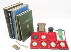 The Royal Smithfield Club: four cased Steward/Vice-President/Chairman's enamel badges, all