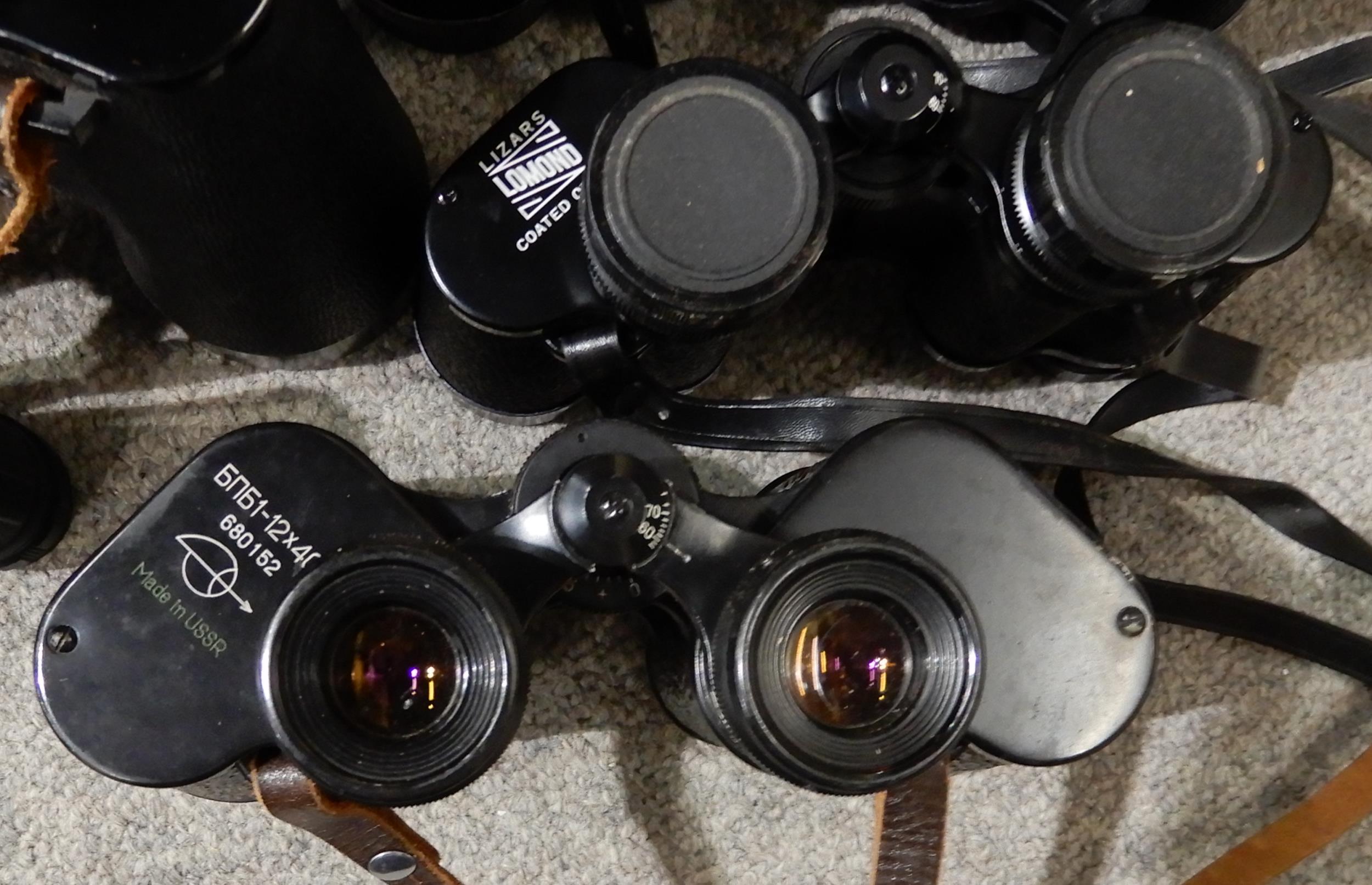 A quantity of binoculars various makers and models Carl Zeiss, Taylor Hobson, Tento etc Condition - Image 15 of 23