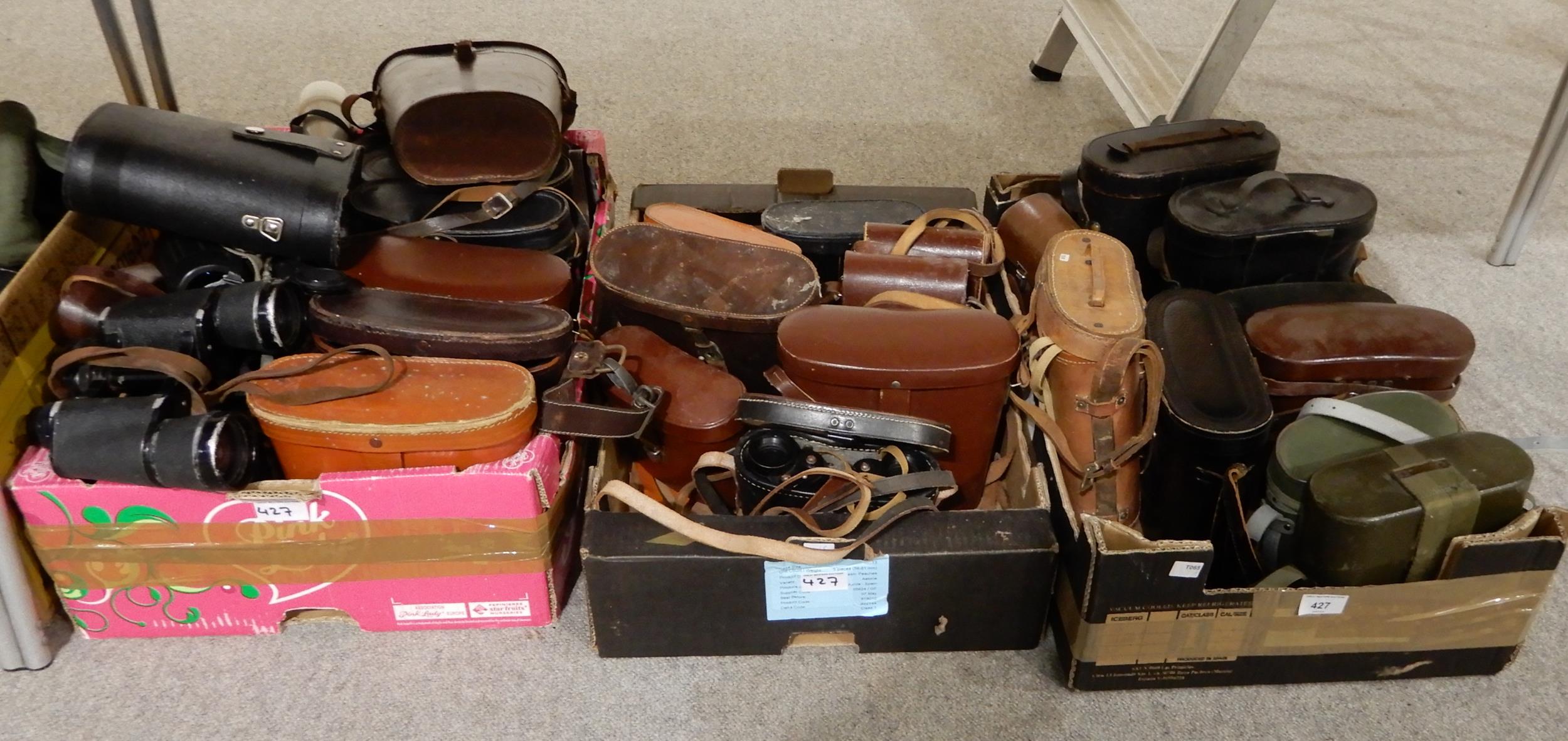 A quantity of binoculars various makers and models Carl Zeiss, Taylor Hobson, Tento etc Condition - Image 2 of 23