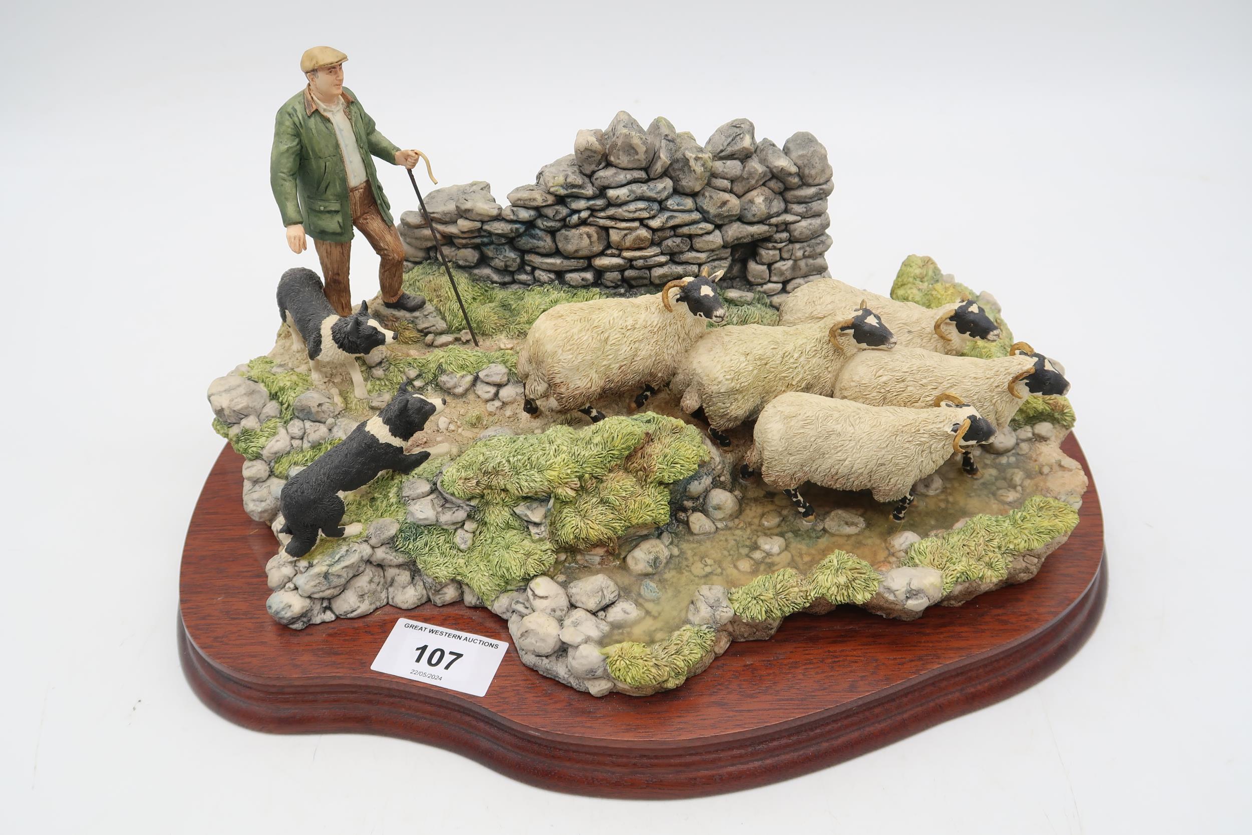A Border Fine Arts group The Crossing, model No. B0013 by Ray Ayres, limited edition 567/1750, on