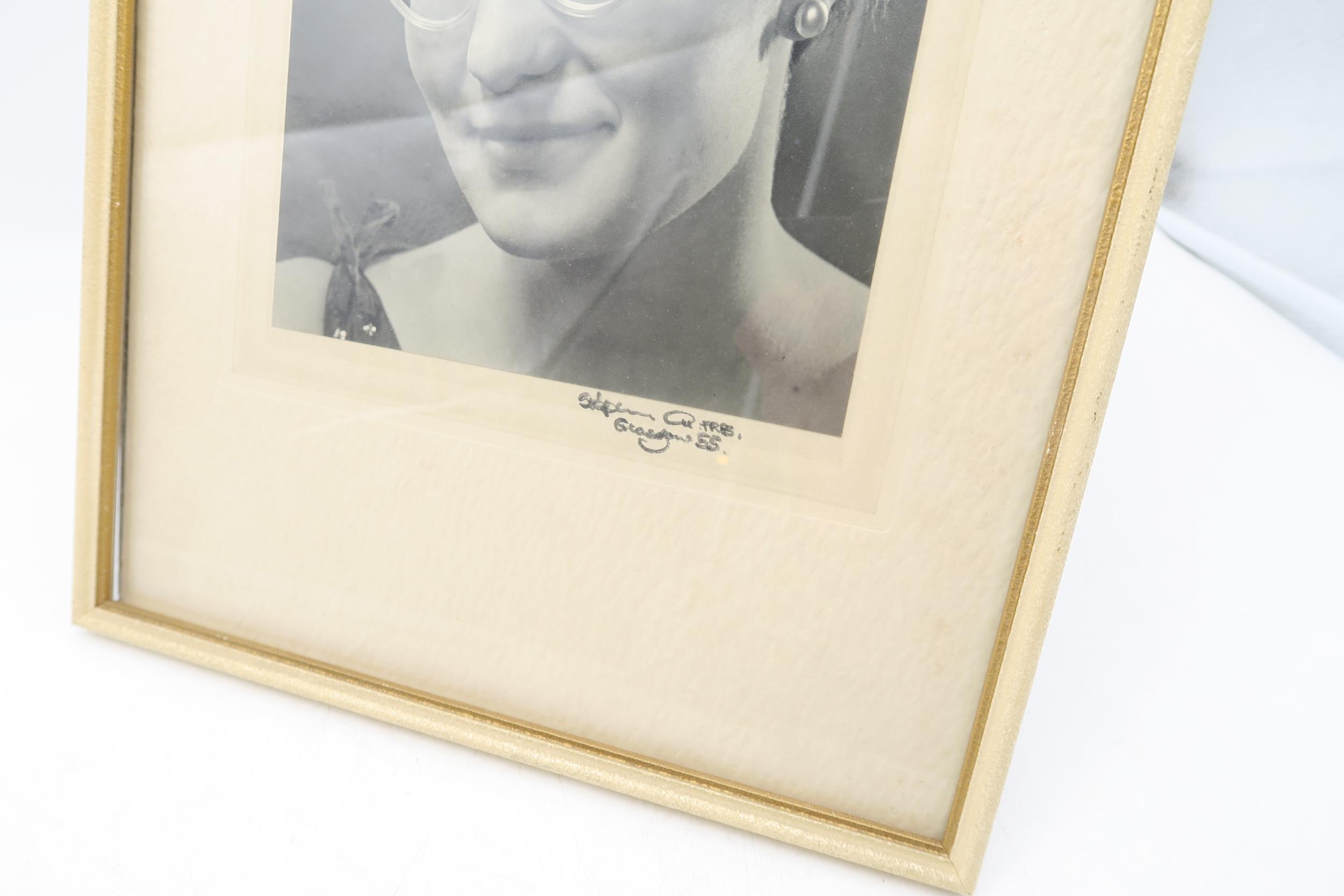 A framed portrait by the Glasgow photographer John Stephens Orr (1907-1990); the subject, a lady - Image 2 of 2