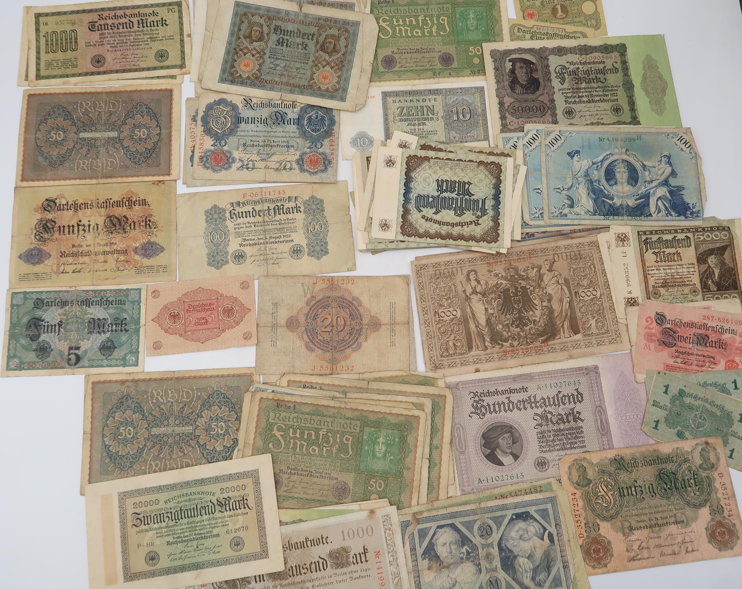 GERMANY a quantity of Reichsbanknote together with banknotes from the far east and South East Asia - Image 3 of 3