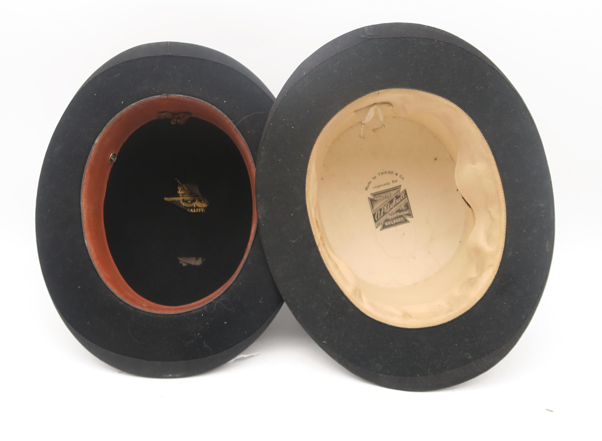 A silk top hat by Tress & Co., retailed by A.P. Dalzell of Belfast, of small-medium size, - Image 2 of 2