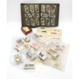 A collection of Wills cigarette cards, gathered in sets, including British Butterflies, Wonders of