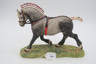 Border Fine Arts 'Percheron Supreme Champion Dapple' (Standard Edition), model No. L160D by Anne