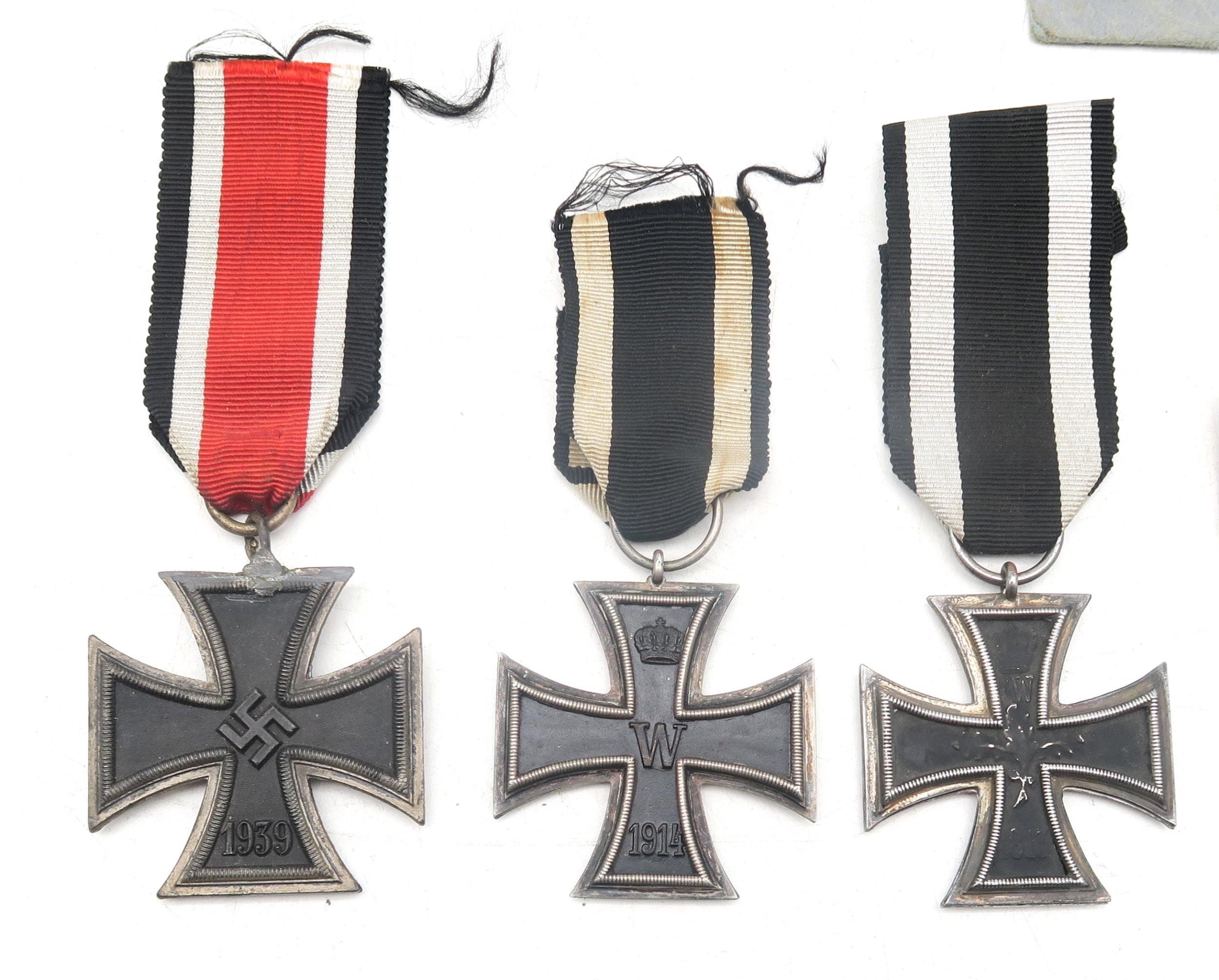 A collection of German military medals, comprising Third Reich West Wall Medal, retaining issue - Image 2 of 5