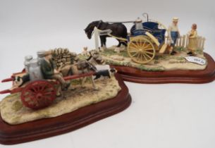 Border Fine Arts group Daily Delivery (Milkman with horse drawn Cart), model No. JH103 ,limited