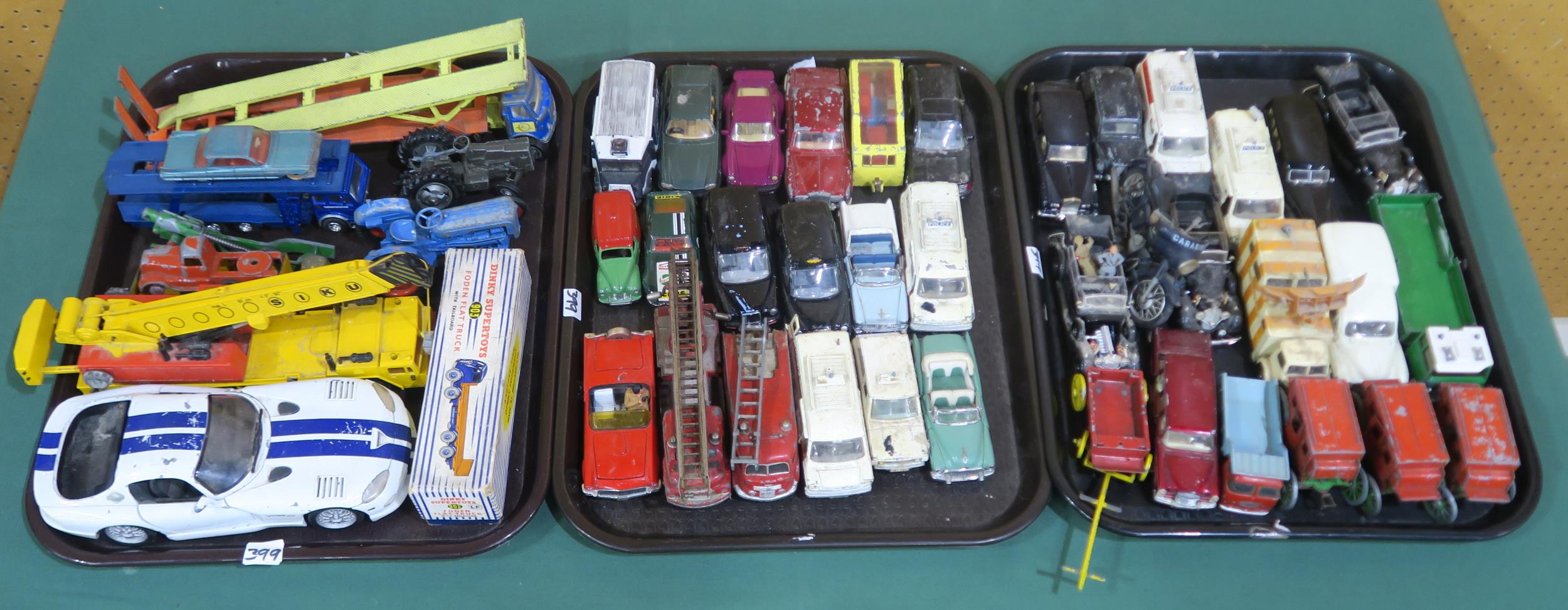 A considerable quantity of play-worn die-cast model vehicles, with examples by Dinky, Britains, - Image 3 of 3