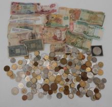 A lot comprising worldwide coins and banknotes Condition Report:Available upon request