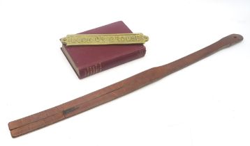 A Lochgelly tawse by John J. Dick, a copy of Self and Sex: What a Young Woman Ought to Know by