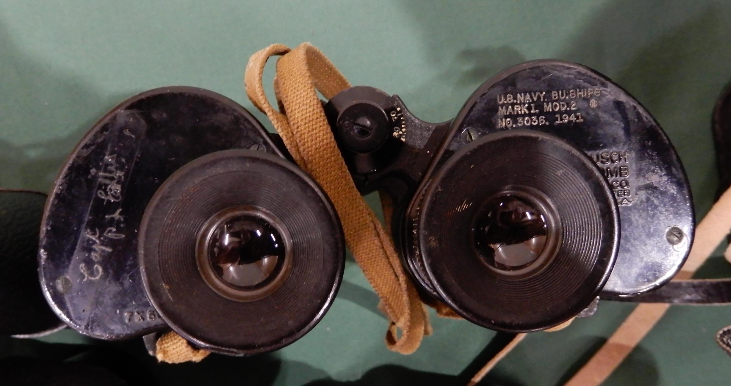 A quantity of binoculars with various makers and models with Nikon, Pentax, E. Leitz, Carl Zeiss, - Image 7 of 19