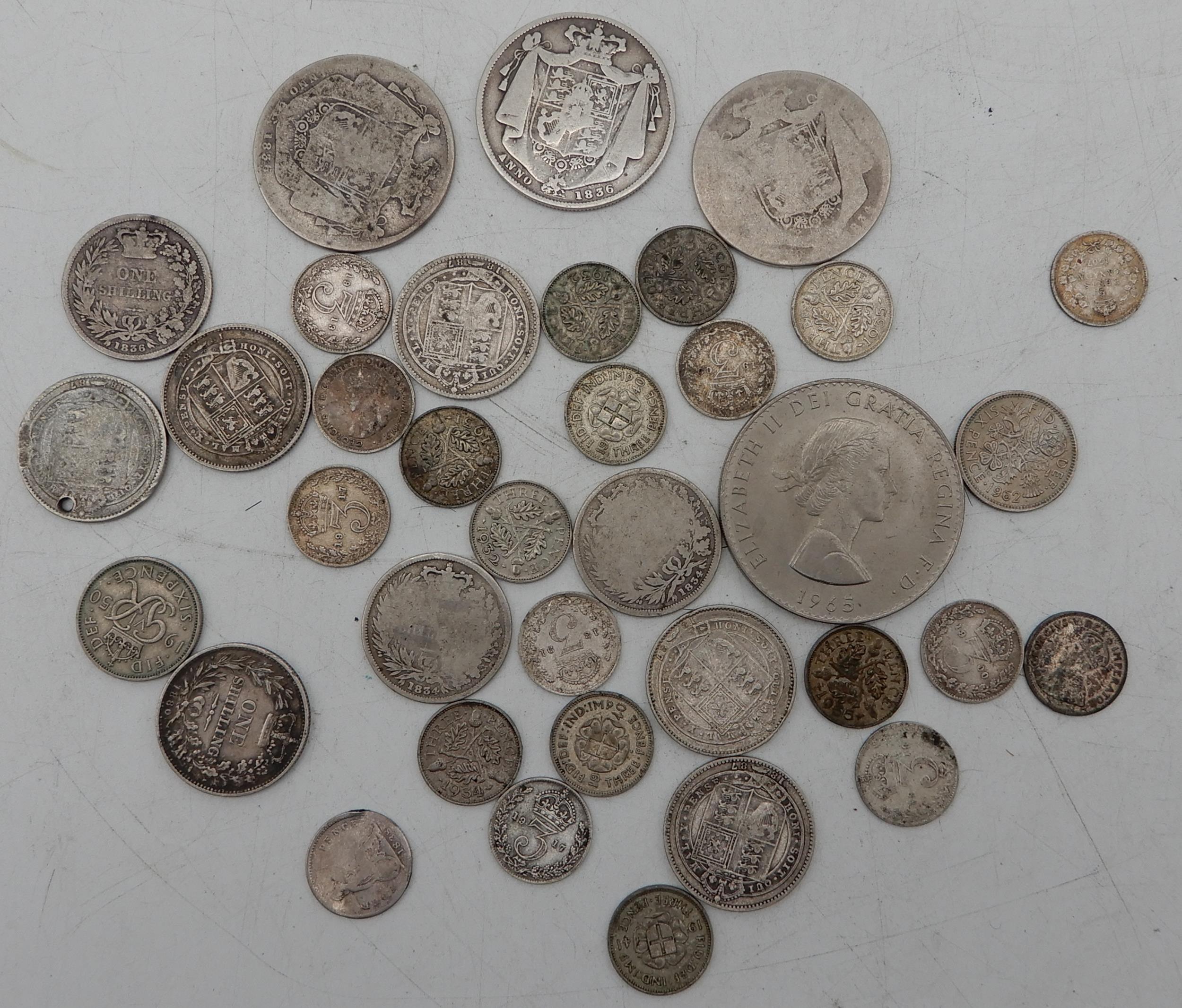 Great Britain a lot comprising various British coins with George IIII, Victoria etc Condition - Image 2 of 2