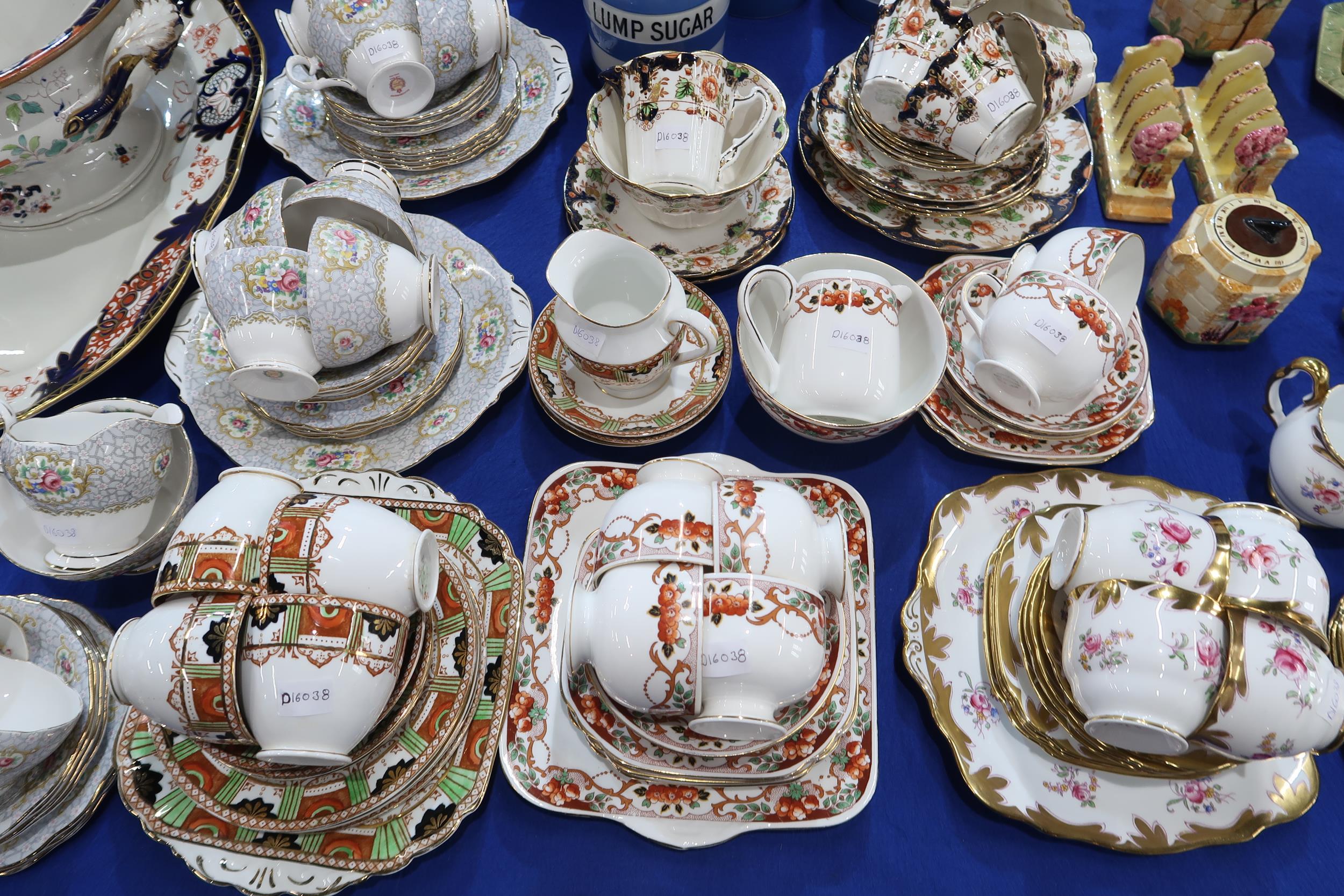 A Royal Albert teaset transfer printed and overpainted with roses, together with Duchess, - Image 2 of 2