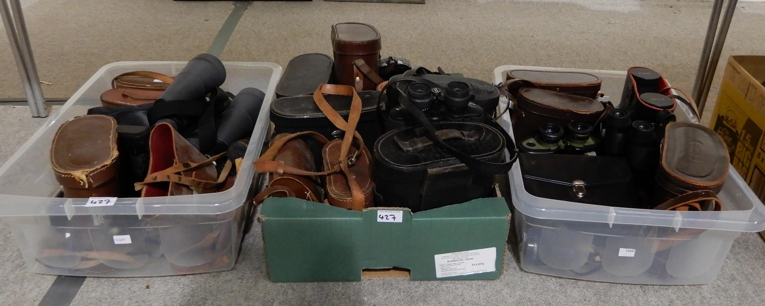 A quantity of binoculars various makers and models Carl Zeiss, Taylor Hobson, Tento etc Condition