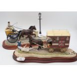 A Border Fine Arts horse drawn bakers van 'Delivered Warm' R. Price Leyburn model No. B0040, by