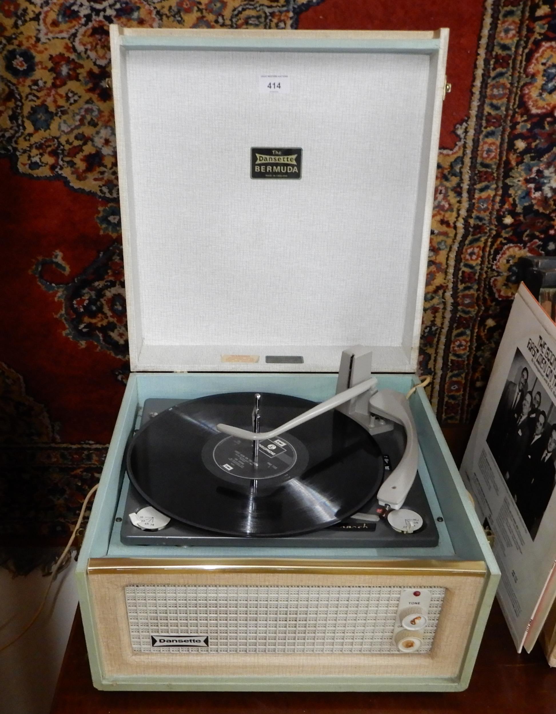A Dansette Bermuda Monarch record player together with various shellac 78 RPM records Condition - Image 2 of 3
