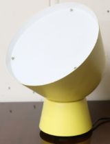A contemporary Swedish Ola Wihlborg for Ikea yellow metallic lamp with opaque plastic shade, 31cm