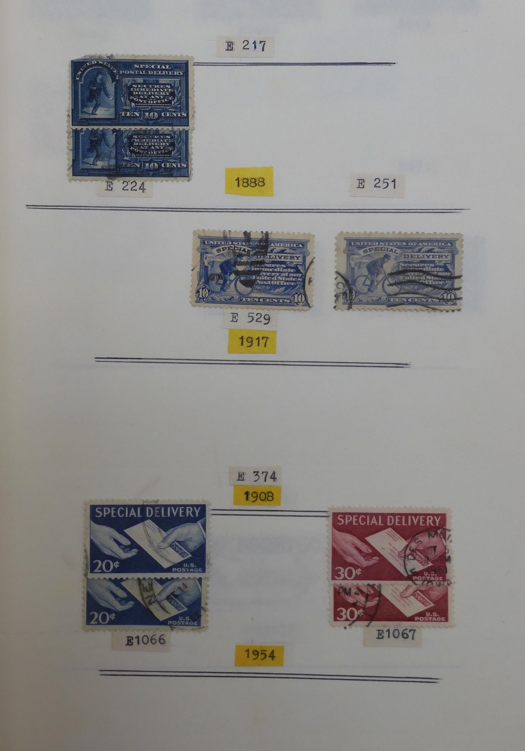 UNITED STATES U.S. POSTAGE A collection of mostly used stamps in two folders from President Andrew - Image 166 of 203