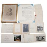 ROYAL AUTOGRAPHS AND EPHEMERA A letter short from Prince Albert of Saxe-Coburg and Gotha, consort of