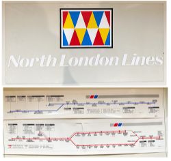 Network South East Carriage Route Diagrams, quantity 3 comprising: NORTH LONDON LINES, vinyl on