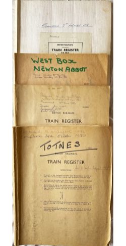 Signal Box Registers, quantity 4 comprising: DAINTON commenced 2nd November 1978; NEWTON ABBOT