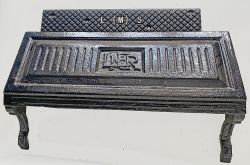 LNER cast iron Fire Grate front embossed with company initials. A scarce item that has one piece