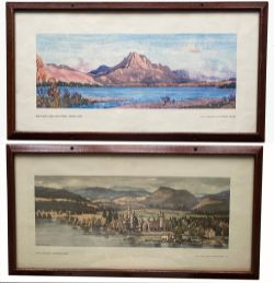 Carriage Prints qty 2 comprising: Ben Slioch and Loch Maree, Wester Ross by Douglas Macleod; Fort