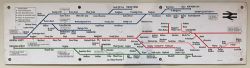 A BR(E) Fenchurch St & Liverpool St - Southend & Clacton area carriage route diagram, 1983. Metal