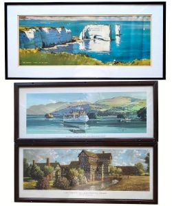 Carriage Prints qty 3 comprising: M.V. Swan British Railways Lake Windermere Service by Claude