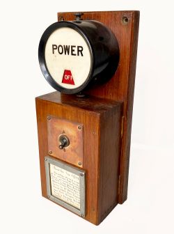 LMS Power indicator with A/B Switch and integral warning bell. Written notice indicates it was