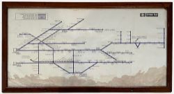 A BR(E) Fenchurch St & Liverpool St - Southend & Clacton area carriage route diagram, early 1960s,