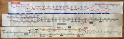London Transport Underground Carriage Route Maps, quantity 3 comprising: Central Line, on vinyl