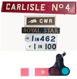 Reproduction Britannia Nameplate ROYAL STAR, almost full size composite construction with thin brass
