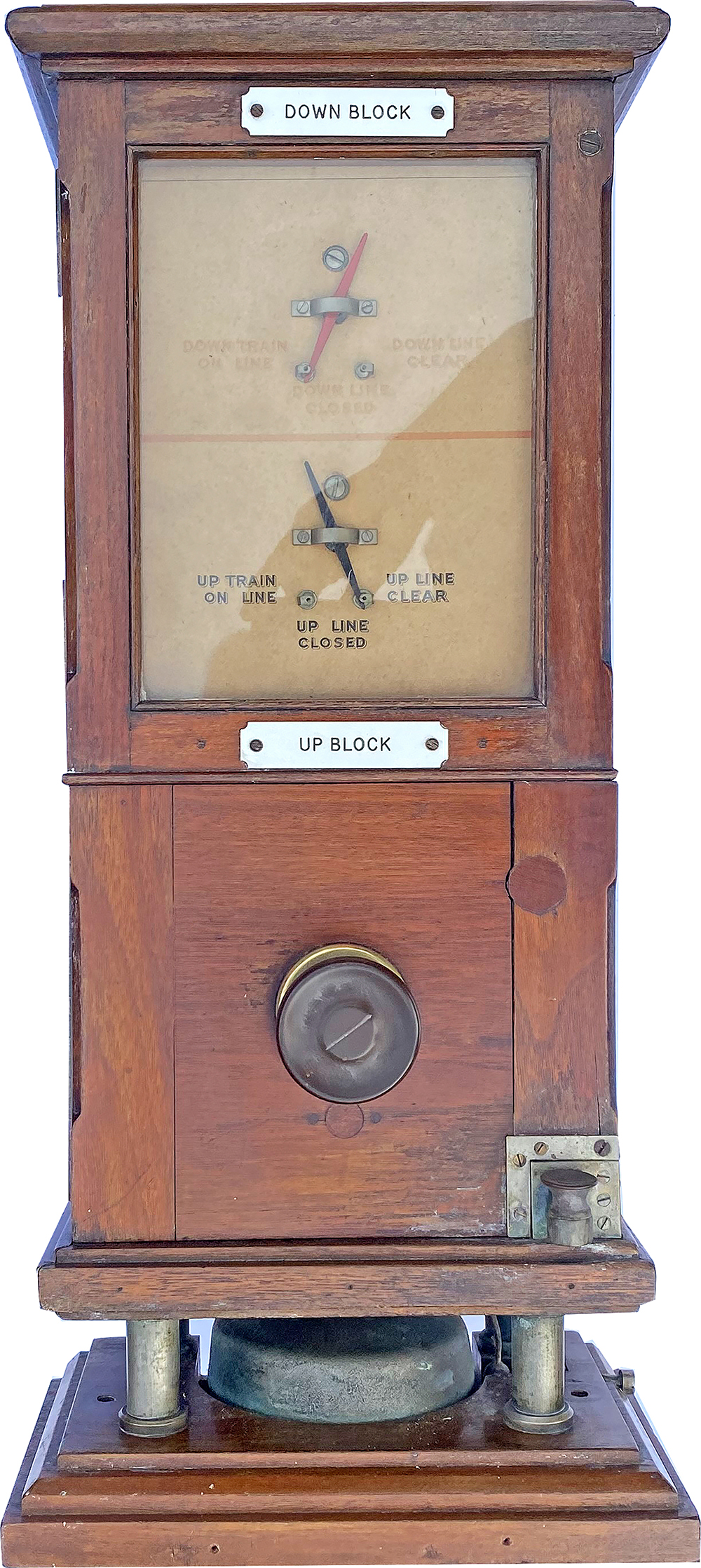 LNWR double line Fletchers Block Instrument, Down Block Up Block. Both ...