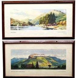Carriage Prints qty 2 comprising: Loch Eck, Argyll by Frank Sherwin; Ben Nevis from Corpach, Western