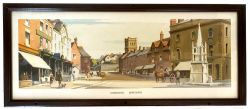 Carriage Print Ashbourne, Derbyshire by Frank Sherwin from the LMR B series in an original glazed