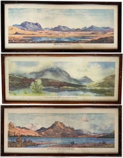 Carriage Prints qty 3 comprising: Torridon Hills, Wester Ross by Douglas Macleod; Loch Linnhe and