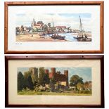 Carriage Prints qty 2 comprising: Maldon, Essex by Henry Denham; Buckden Palace, Huntingdonshire