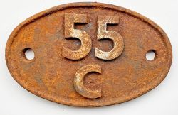 Shedplate 55C Farnley Junction until October 1966 then Healey Mills until December 1967. Rusty but