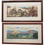 Carriage Prints qty 2 comprising: Stirling Bridge, Stirlingshire by Jack Merriott from the LNER Post