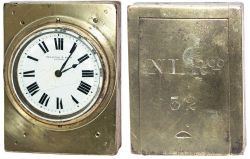 North London Railway Guards watch by Thwaites & Reed. A brass and mahogany cased fusee Guards