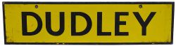 LMS enamel lamp tablet DUDLEY from the former London & North Western Railway station between