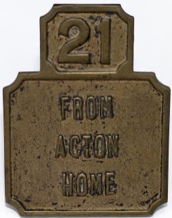 London & South Western Railway Stevens brass lever lead 21 FROM ACTON HOME. Cast brass with rear