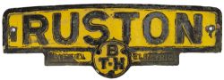 Diesel Locomotive Radiator plate RUSTON BTH DIESEL ELECTRIC. Ex 0-4-DE Rutherford or Faraday which