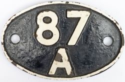 Shedplate 87A Neath 1949-June 1965. This ex GWR shed was home to 60 locos during the 1950s. In its