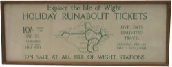 Carriage print EXPLORE THE ISLE OF WIGHT HOLIDAY RUNABOUT TICKETS ON SALE AT ALL ISLE OF WIGHT