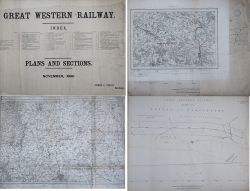 Great Western Railway Plans And Sections November 1898. Large book format consists of 50 plus