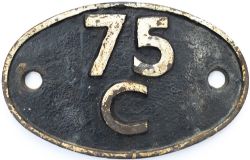 Shedplate 75C Norwood Junction 1950-January 1964 to steam, small allocation of diesel shunters until
