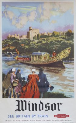 Poster BR(W) WINDSOR by Gordon Nicholl. Double Royal 25in x 40in. In excellent condition.