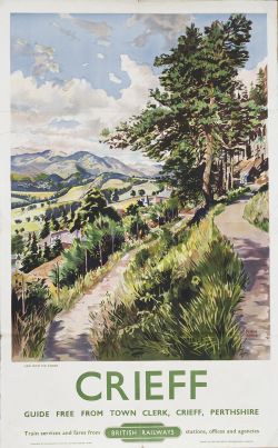 Poster BR(SC) CRIEFF by McIntosh Patrick. Double Royal 25in x 40in. In very good condition, has been